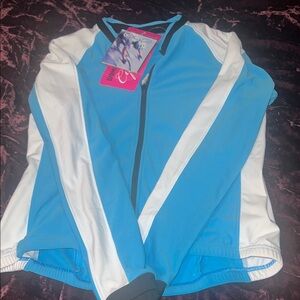 Canari Blue and White Cycling Jacket